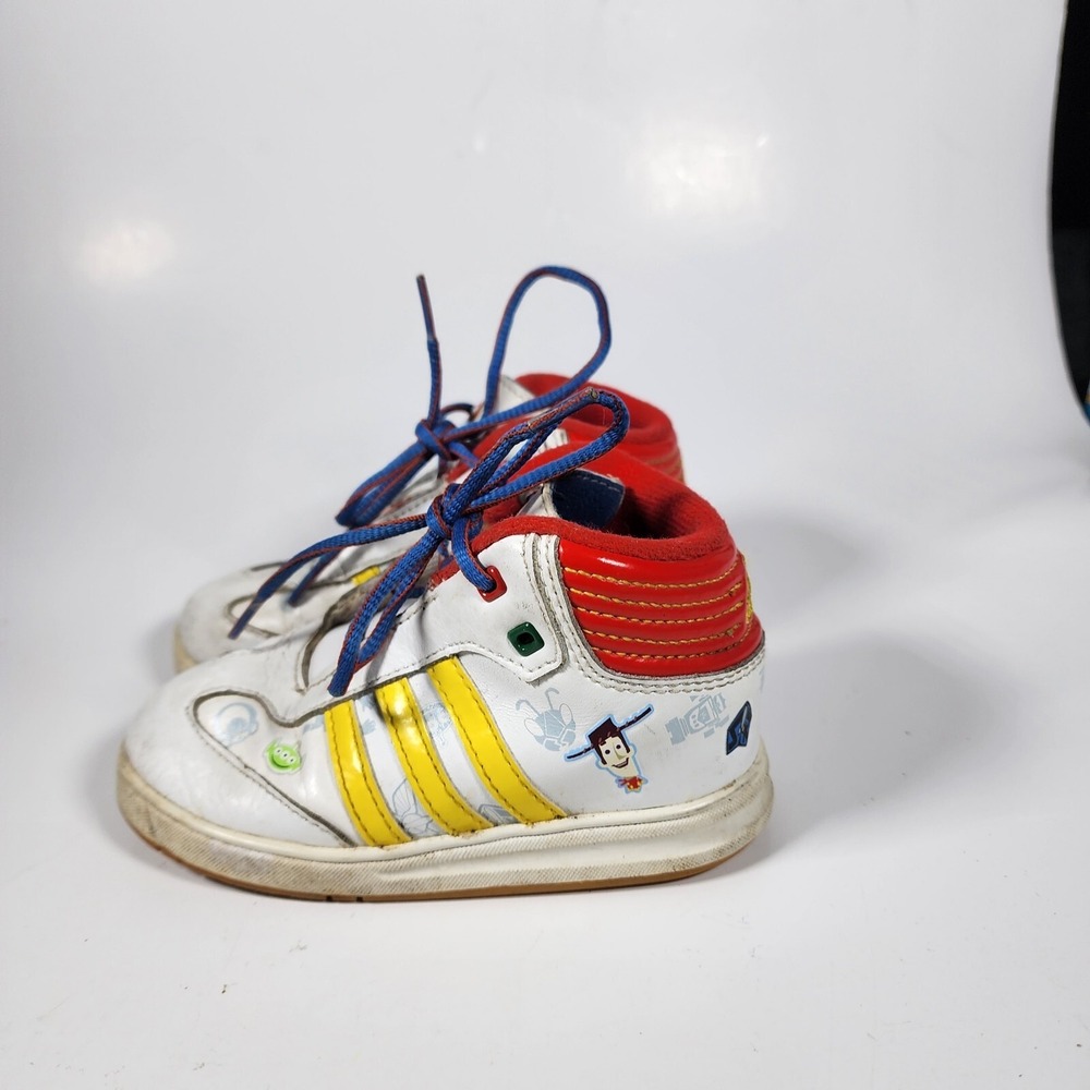 Adidas Toy Story Shoes High Top Youth Size 7 Toy Story Collaboration Woody Buzz - Picture 2 of 9
